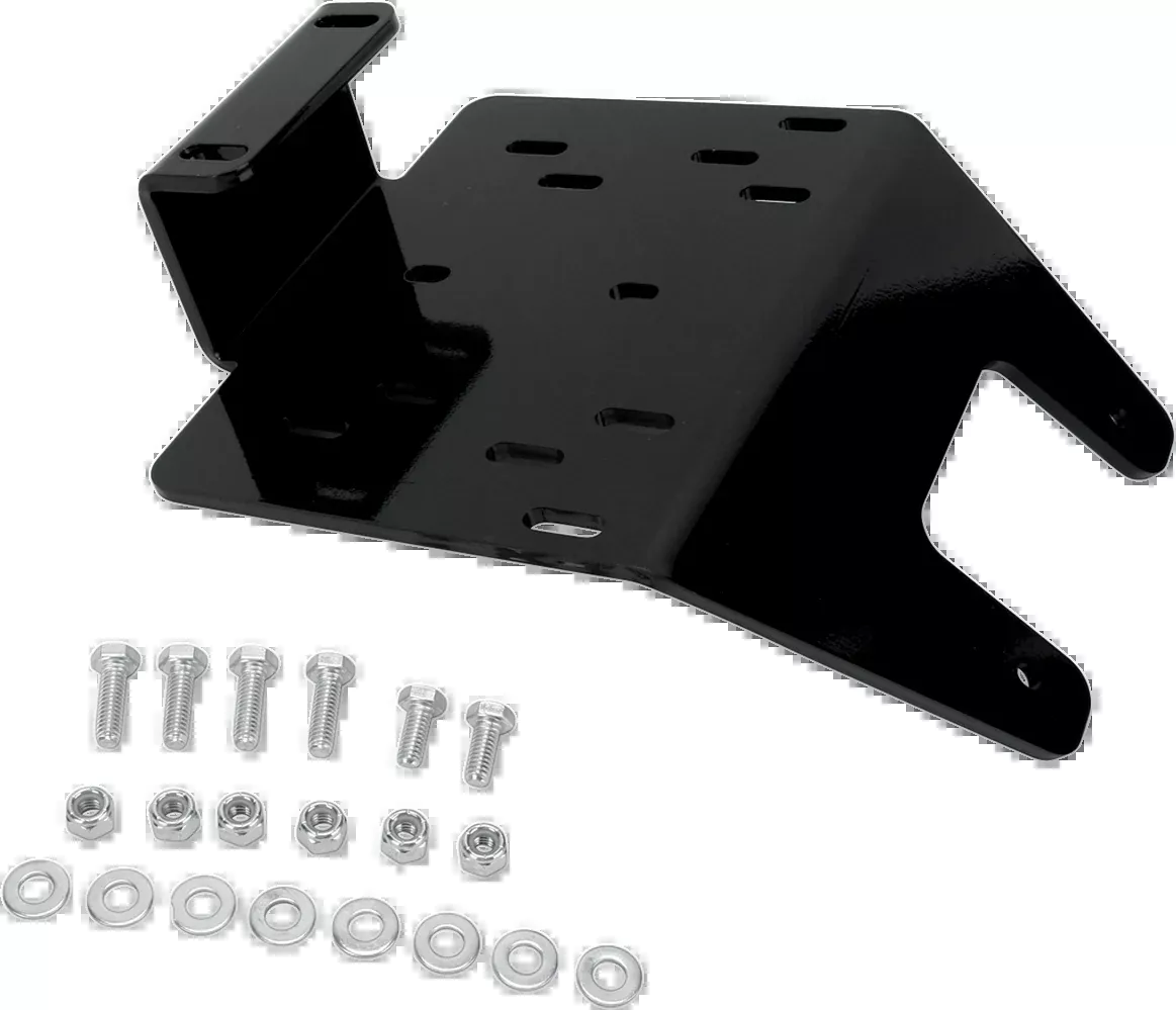 Moose Utility Black Front UTV Side by Side Winch Mount 2008-13 Yamaha Rhino 700
