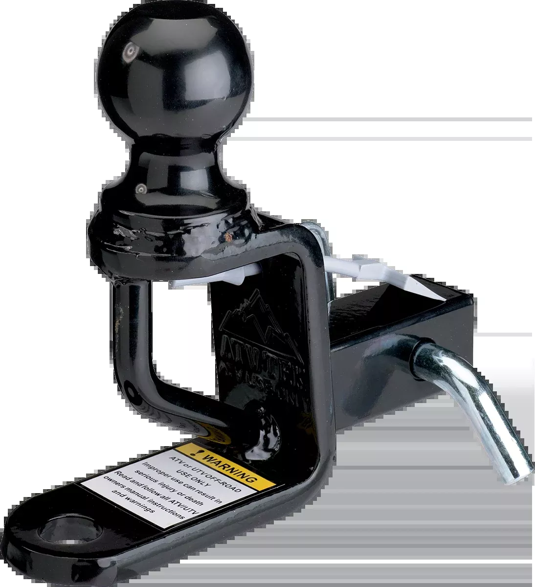 Moose Utility Black Universal Rear Atv Utv Trio 2" Ball & 1 1/4" Hitch Mount Kit