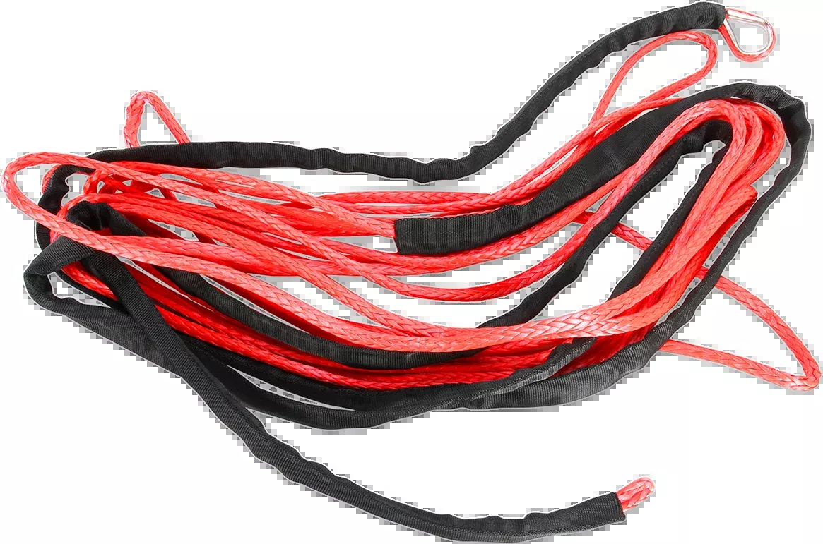 Moose Utility Red 1/4" x 50' Synthetic Universal ATV Winch Rope Cable