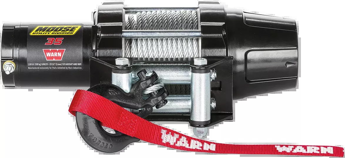 Moose Utility Snow 3500LB Offroad ATV UTV Side by Side Wire Rope Winch