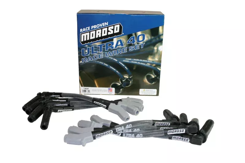 Moroso 73849 Ignition Wire Set – Ultra 40 – Sleeved – (Use w/Part No 68476) – Black fits GM LS