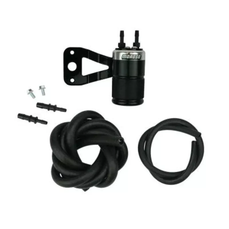 Moroso Air Oil Separator – Black & Polished 85712 fits 1988-2016 Harley-Davidson EVO, Twin Cam, Sportster