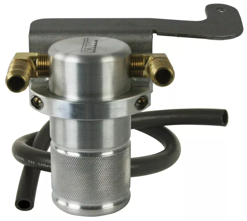 Moroso Air/Oil Separator Catch Can - Billet Aluminum fits 2011-2014 Ford Mustang GT
