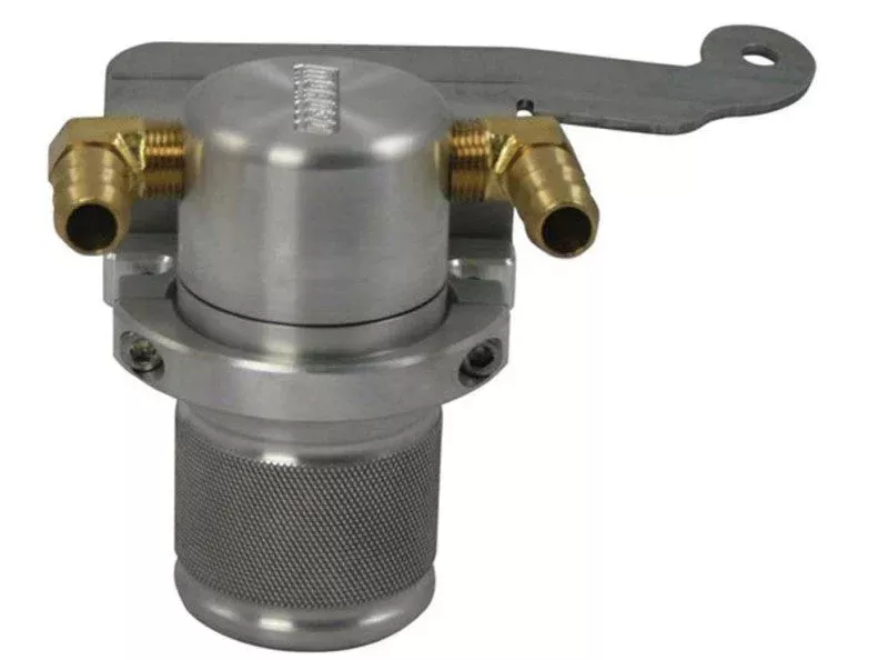 Moroso Air/Oil Separator Catch Can – Small Body – Billet Aluminum fits 2011-2014 Ford Mustang GT