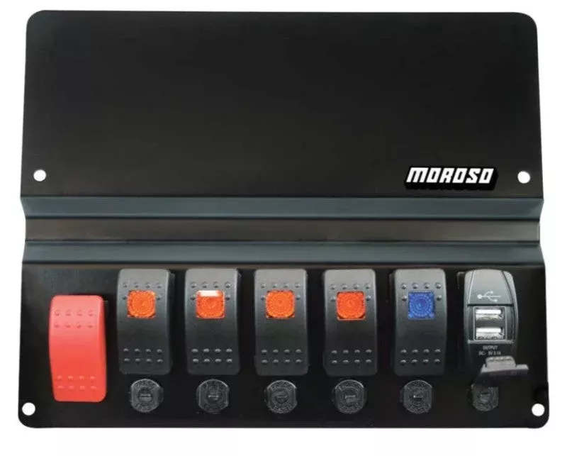 Moroso Dash Block Off Plate With Switches fits BMW E46