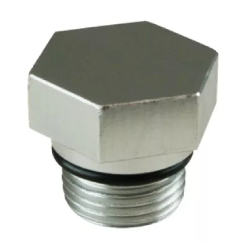 Moroso Drain Plug w/O-Ring -8An 3/4in-16 – Hex Head – Single