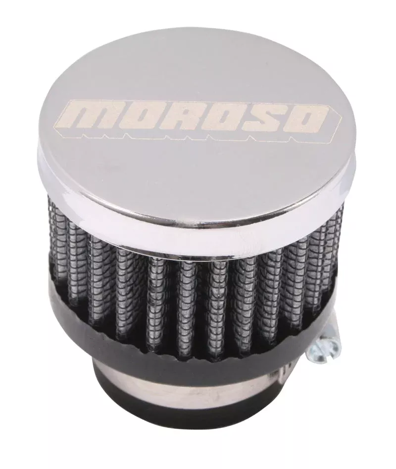 Moroso Filtered Valve Cover Breather – Clamp-On – 1in ID 68791