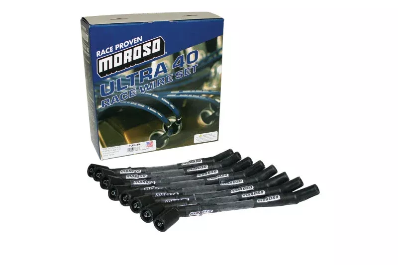 Moroso Ignition Wire Set – Ultra 40 – Sleeved – 9.25in Wire (Use w/Part No 68494/68496) – Black fits GM LT