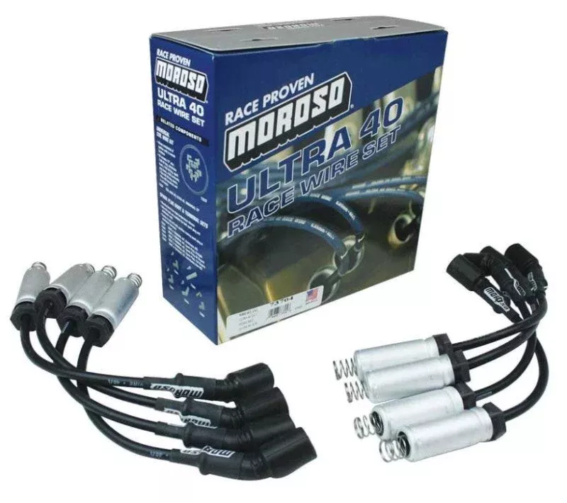 Moroso Ignition Wire Set – Ultra 40 – Unsleeved – Coil-On – 12in Wire – Black fits GM LS