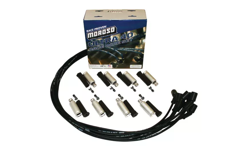 Moroso Ignition Wire Set – Ultra 40 – Unsleeved – Coil-On – Black fits GM LS