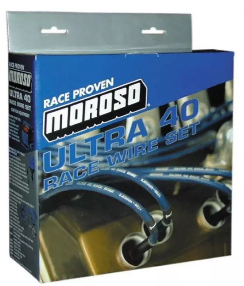 Moroso Ignition Wire Set – Ultra 40 – Unsleeved – HEI – Black fits Ford 351w
