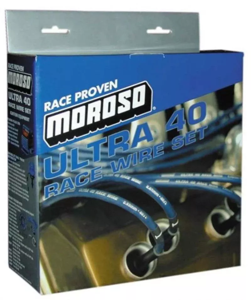 Moroso Ignition Wire Set – Ultra 40 – Unsleeved – HEI – Under Header – Black fits Chevrolet Big Block