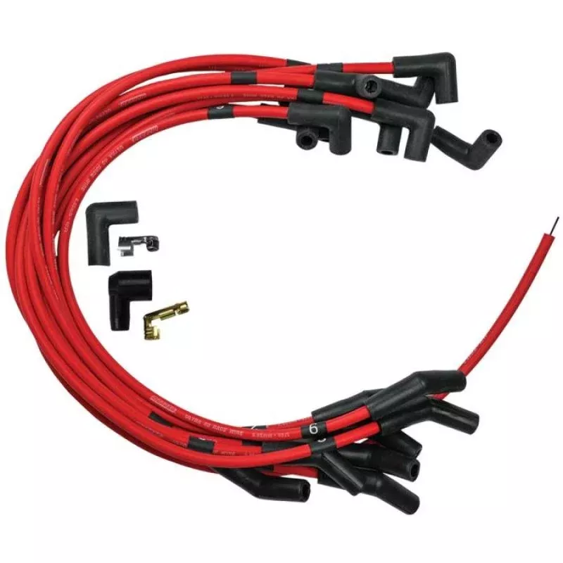 Moroso Ignition Wire Set - Ultra 40 - Unsleeved - HEI - Under Header - Red fits Ford 289-302