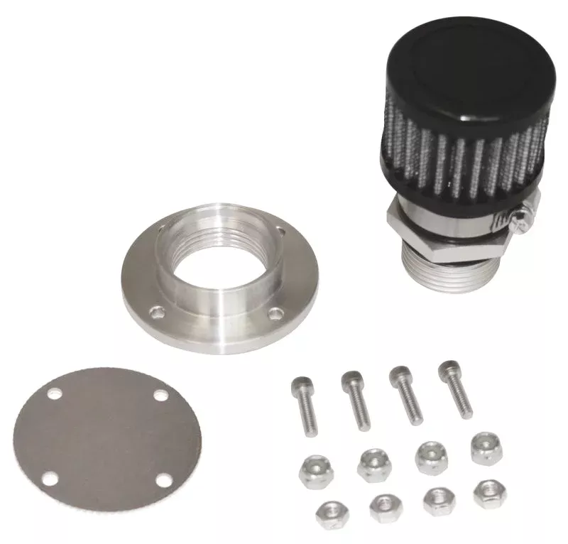 Moroso Non-Weld Valve Cover Breather Kit – Black Finish
