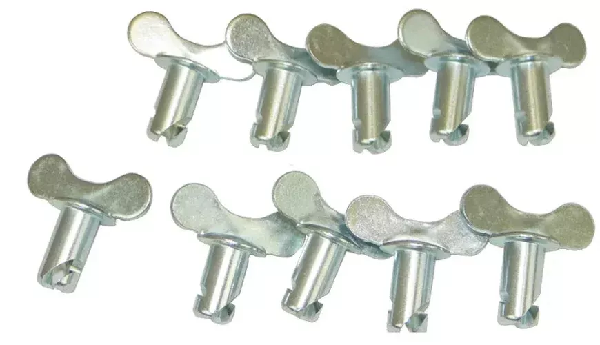 Moroso Quick Fastener – Butterfly Head – 5/16in x .500in – Steel – 10 Pack
