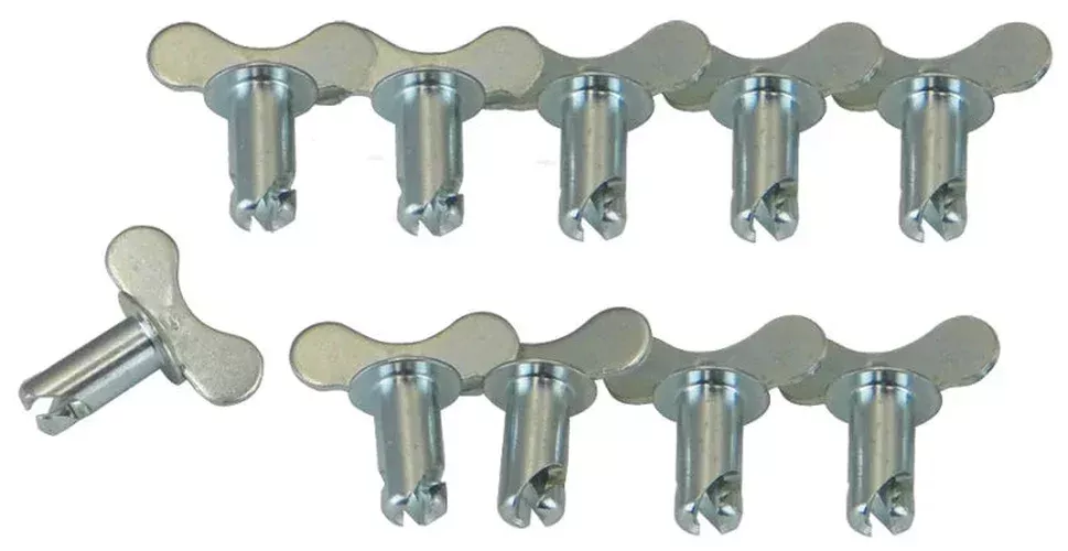 Moroso Quick Fastener – Butterfly Head – 5/16in x .550in – Steel – 10 Pack