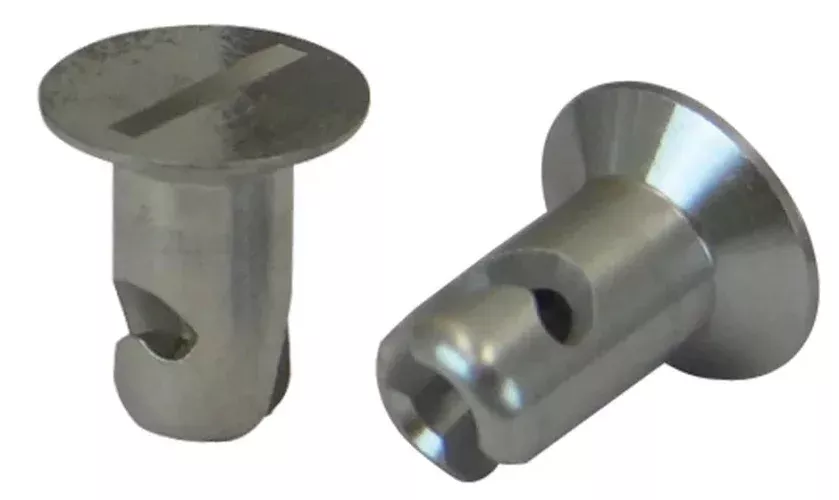 Moroso Quick Fastener – Flush Head – 5/16in x .450in – Aluminum – 10 Pack