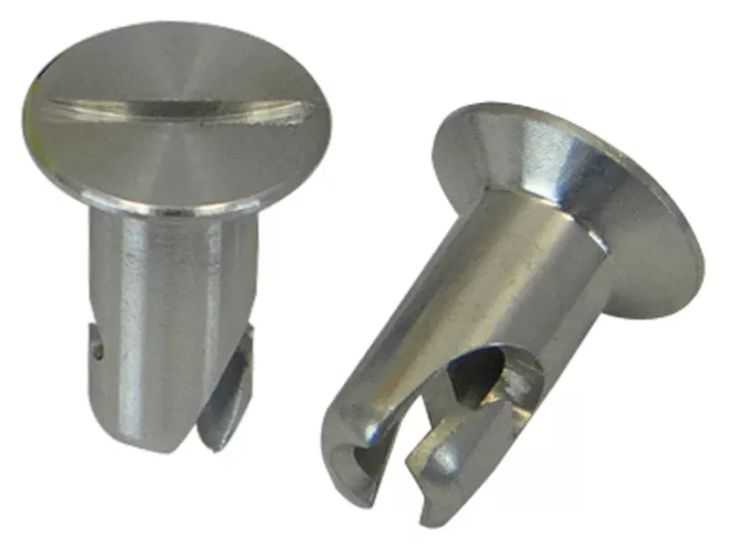 Moroso Quick Fastener – Flush Head – 5/16in x .550in – Aluminum – 10 Pack