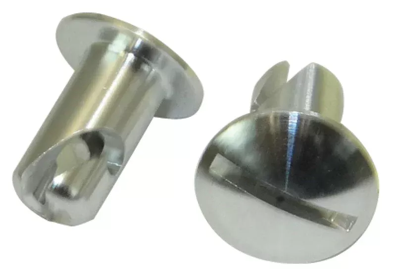 Moroso Quick Fastener – Oval Head – 5/16in x .400in – Aluminum – 10 Pack