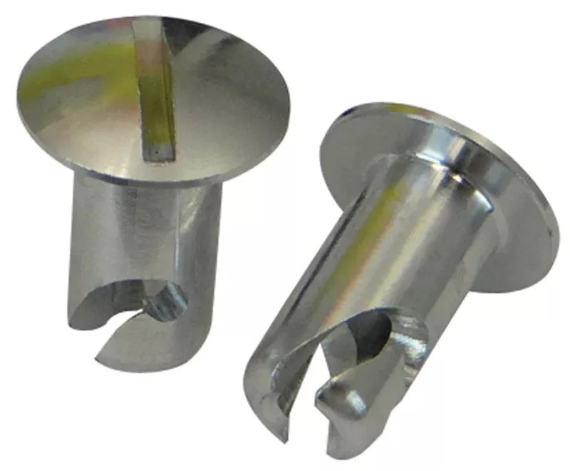 Moroso Quick Fastener – Oval Head – 5/16in x .450in – Aluminum – 10 Pack