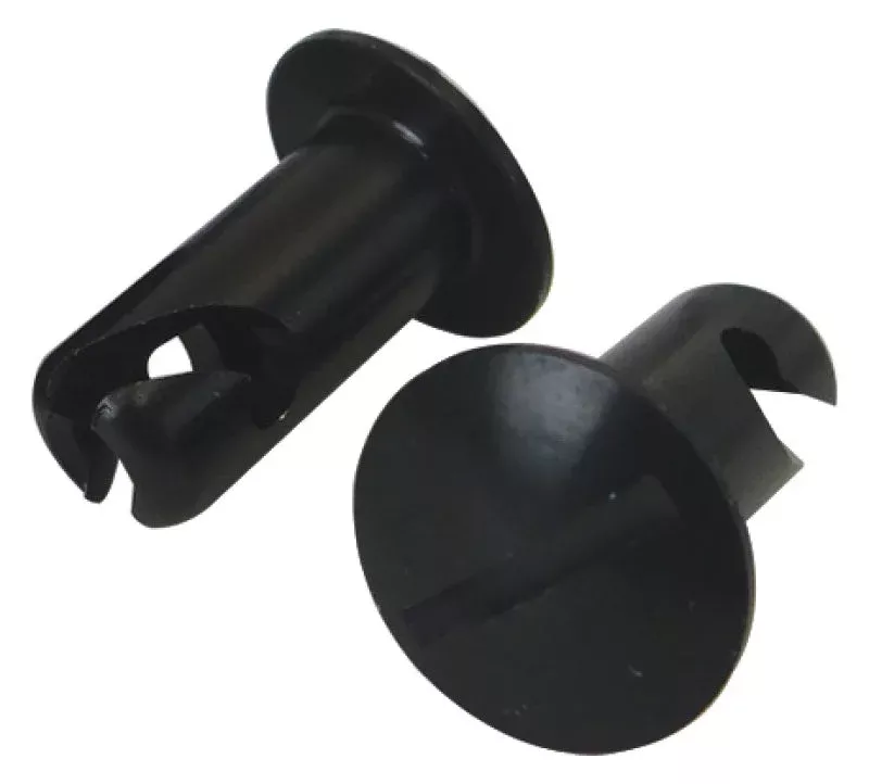 Moroso Quick Fastener – Oval Head – 5/16in x .500in – Aluminum – Black – 10 Pack