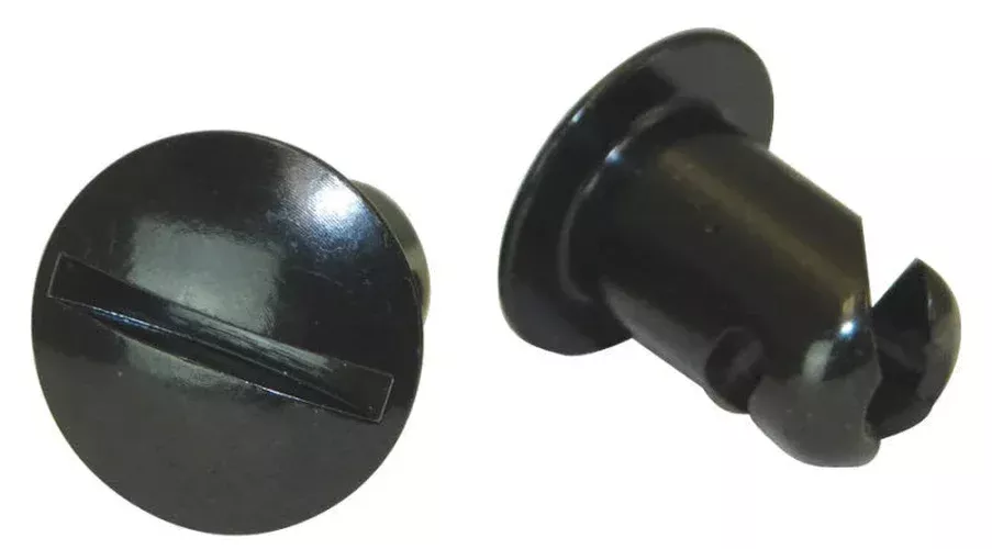 Moroso Quick Fastener – Oval Head – 7/16in x .500in – Steel – Black – 10 Pack