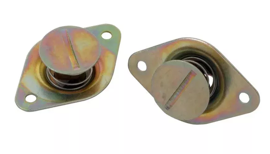 Moroso Quick Fastener – Self Ejecting – 7/16in x .500in – Steel – Gold – 10 Pack