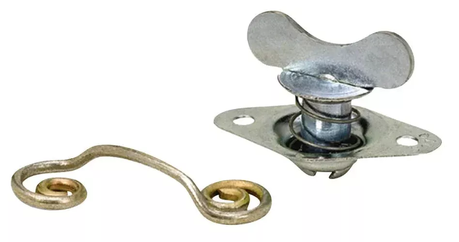 Moroso Quick Fastener – Self Ejecting – Butterfly Head – 5/16in x 650in – Steel – 10 Pack