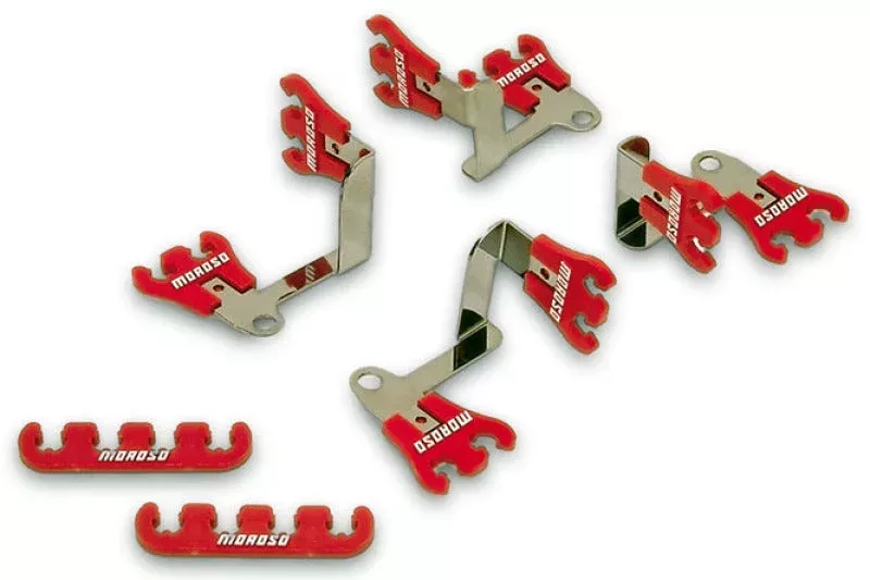 Moroso Show Car Ignition Wire Loom Kit – 7-9mm – Red fits Chevrolet Small Block