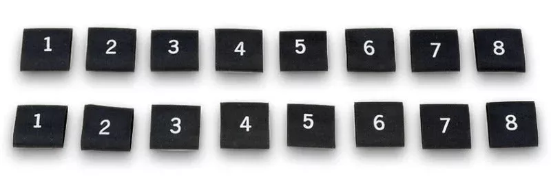 Moroso Spark Plug Shrink Sleeves - Numbered From 1-8 - Set of 2 72020