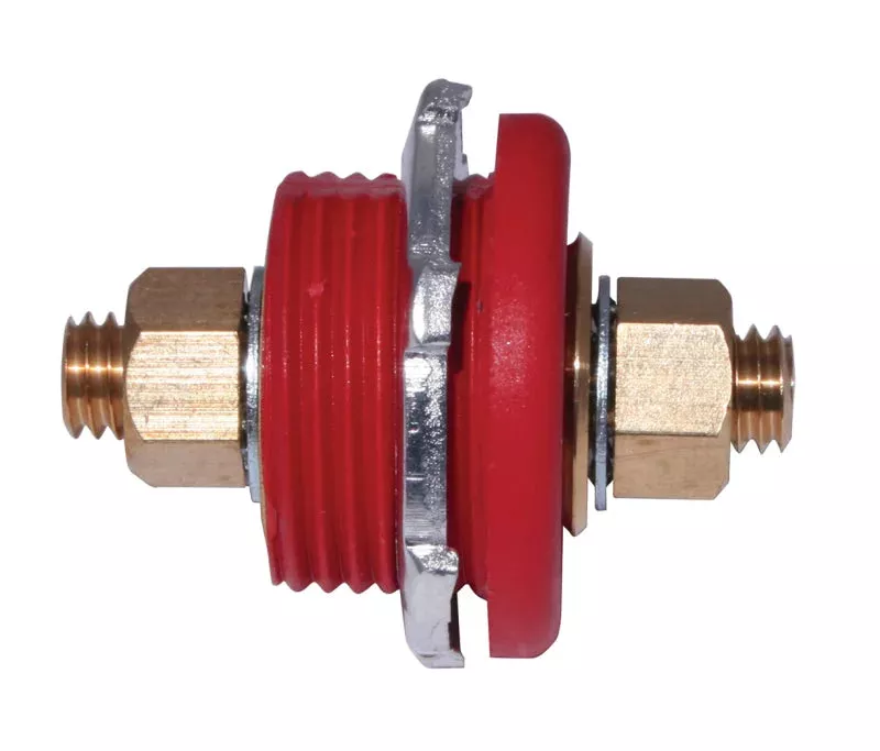 Moroso Thru-Panel Connector – Red – Single