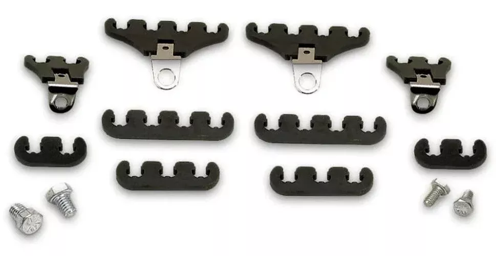 Moroso Under-Header Ignition Wire Loom Kit C- 7-9mm - Black fits Chevrolet Small Block