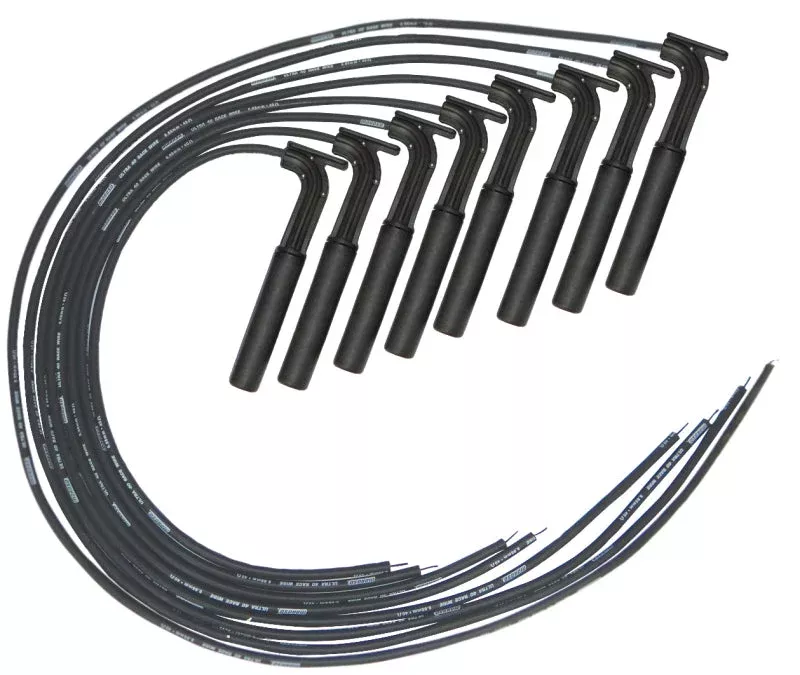 Moroso Universal / BAE-AJPE Ignition Wire Set – Ultra 40 – Unsleeved – Long Handle – Black fits Hemi