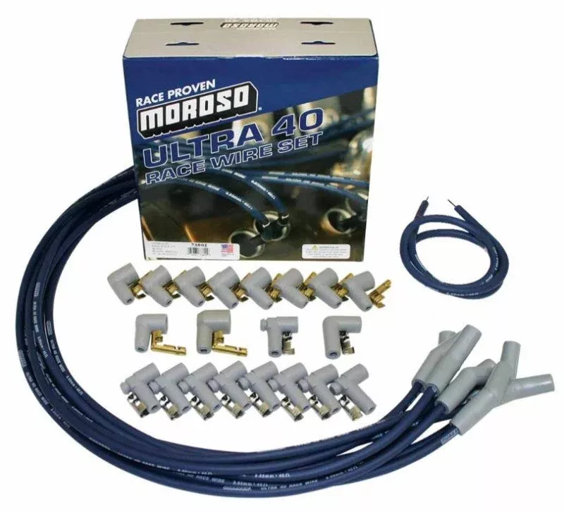 Moroso Universal Ignition Wire Set – Ultra 40 – 135 Degree – Blue