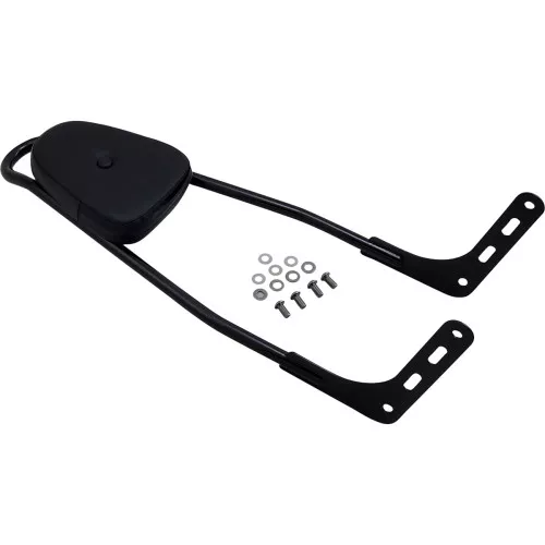 Motherwell One-Piece Sissy Bar with Pad for 2018-2020 Harley Softail - Gloss Black