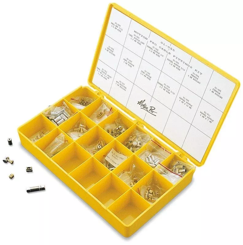Motion Pro Cable Fittings Shop Kit CW 195 Fittings & Box