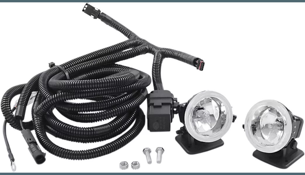 Motor Trike Trax Running Boards Auxiliary Fog Lights for '14-Up Harley Davidson Tri GlideFLHTCUTG - Pair