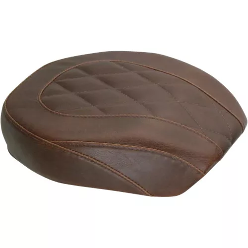 Mustang Brown Wide Tripper Rear Seat for 2006-2017 Harley Dyna - Diamond