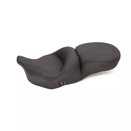 Mustang One-Piece Heated Touring Seat for 2008-2023 Harley Touring