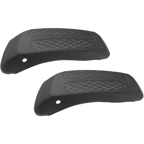 Mustang Saddlebag Lid Covers for 2014-2020 Harley Touring- Diamond Stitch