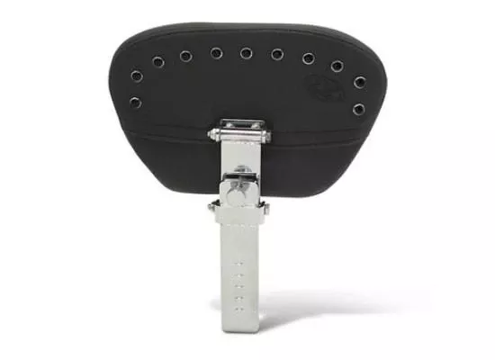 Mustang Seats Driver Backrest (Post & Pad ONLY) for Harley Davidson Touring Models 1997-Up -Smooth with Black Pearl Studs (for use with One-Piece LowDown Touring Seats Only)