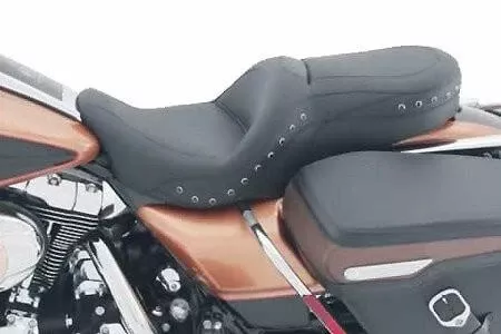 Mustang Seats One-Piece Sport Touring Seat for Harley Davidson Touring Models 2008-Up -Vintage (Not for '24-Up FLHX/FLTR Models)