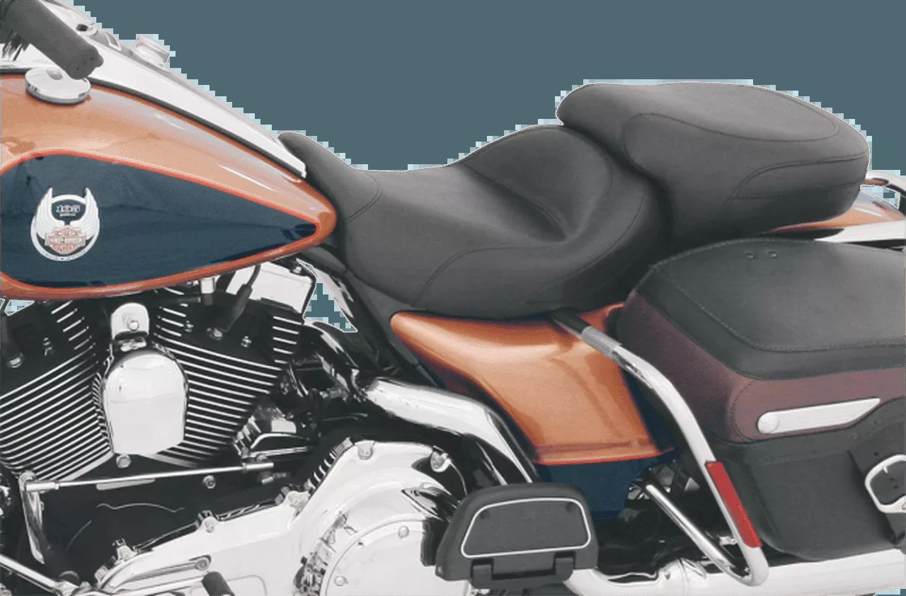 Mustang Seats Solo Seat for Harley Davidson Touring Models 2008-Up -Vintage (Not for '24-Up FLHX/FLTR Models)