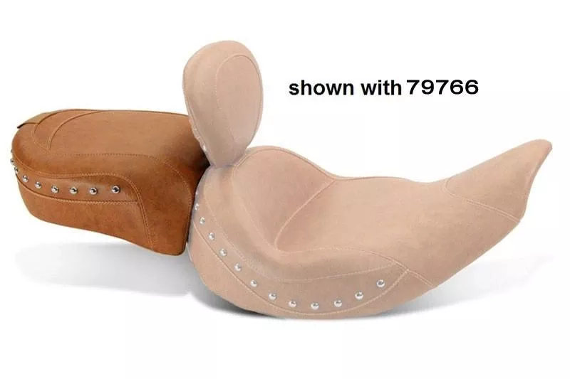 Mustang Seats Wide Touring Passenger Seatfor '14-Up Indian Chief/Chieftain - Studded