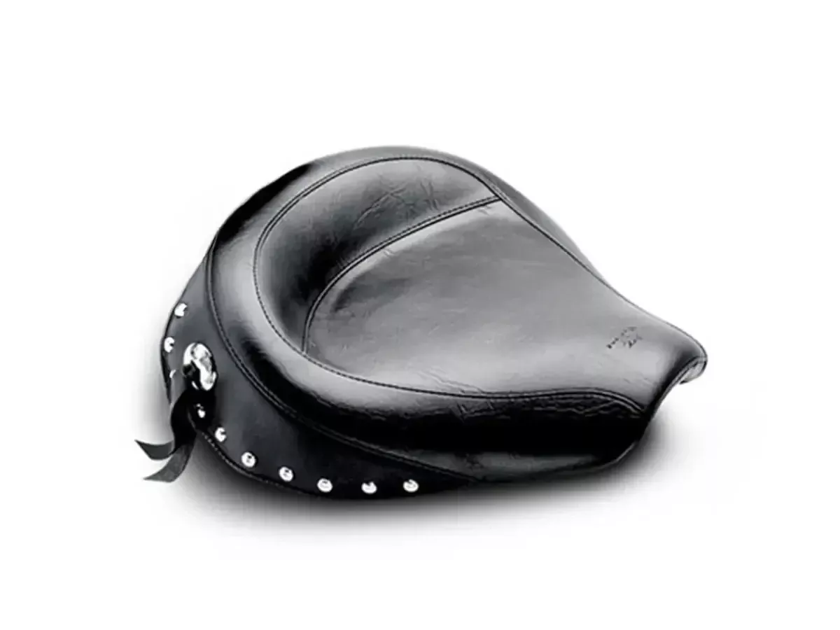 Mustang Solo Seat for FX/FL Big Twin'65-84 -Wide Studded