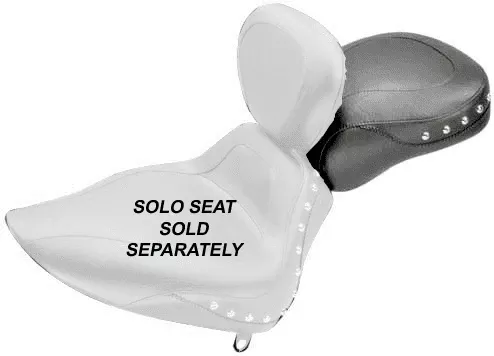 Mustang Sport Recessed Rear Seat (for Driver Backrest Solos) on Springer Classic '06-07& Heritage Classic '07-15 (with Standard Rear Tire) -Studded