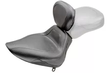 Mustang Sport Solo Seat with Driver Backrest for all Softails '00-06 WITH a 150mm Rear Tire -Plain/Vintage