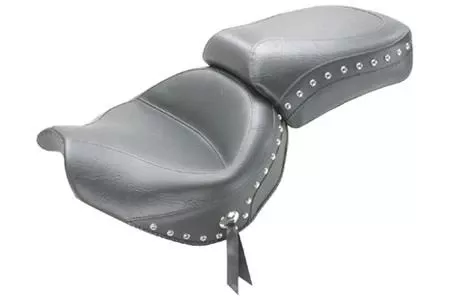 Mustang Two-Piece Wide Touring Seatfor Vulcan 2000 '04-Up-Studded