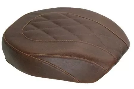 Mustang Wide Tripper Passenger Seat for '06-17 Dyna/Wide Glide Models -Diamond Stitch, Distressed Brown