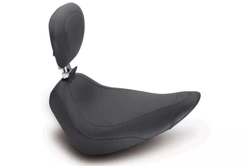 Mustang Wide Tripper Solo with Driver Backrest for '00-06 Softail Models w/Standard Rear Tire -Distressed Brown